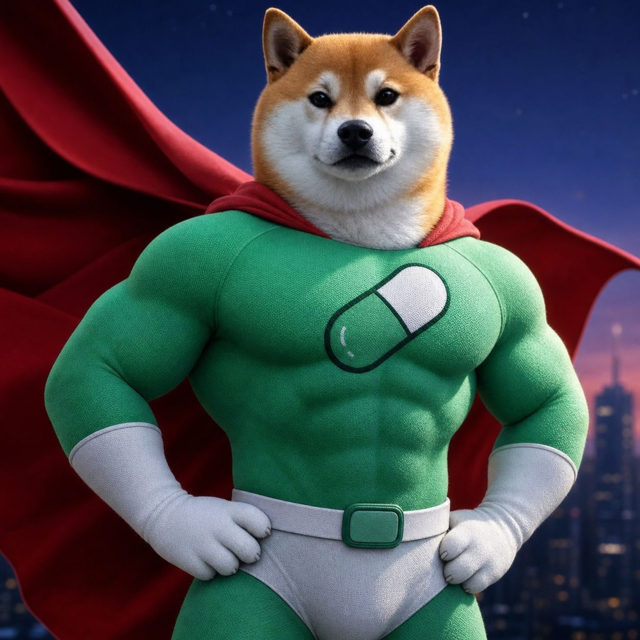 Pumper Inu superhero character